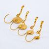 10pcs Stainless Steel Gold Plated French Earrings Base Lever Back Ear Wire Hoop Open Loop Earring Hooks for DIY Jewelry Making