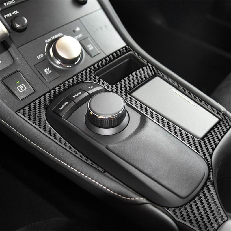 Set complet de autocolante auto din fibră de carbon pentru 11-17 Lexus CT Consolă centrală interioară Priză aer pentru bord Reglarea farurilor acoperiș
