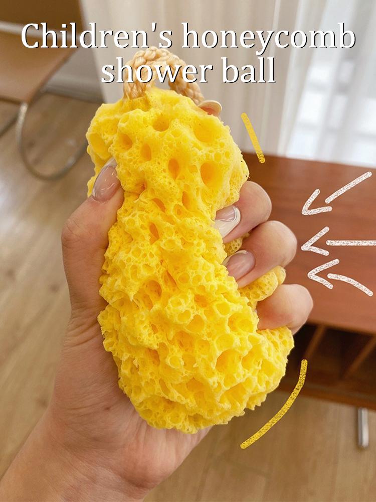 Cheese Bath Ball Japanese Super Soft Lovely Sponge Bath Towel Ladies Children Bath Flower Bath Honeycomb Blister Bath Magic