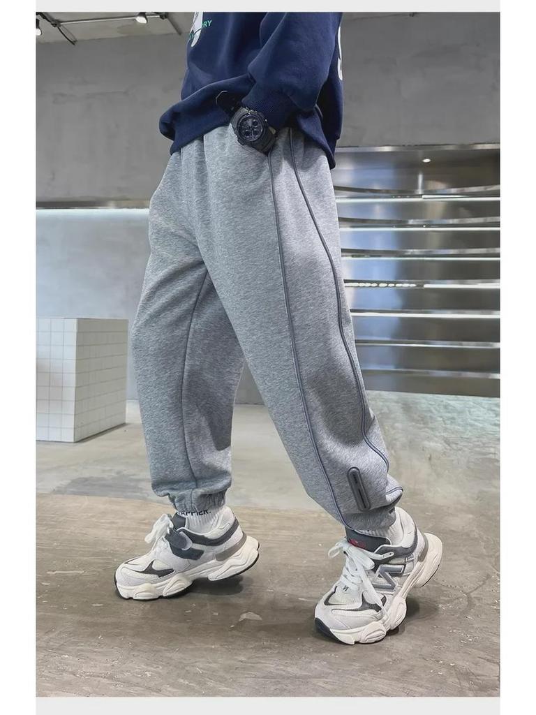 2024 Boys' Winter Casual Sports Sweatpants - Thickened, Plus Velvet