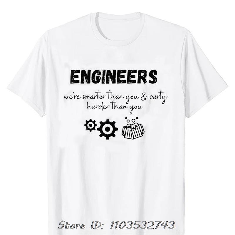 Men's Clothing Street T-shirt Clothes Engineer In Progress Print Cotton Tshirt Summer Harajuku Streetwear Fitness T Shirt Tops