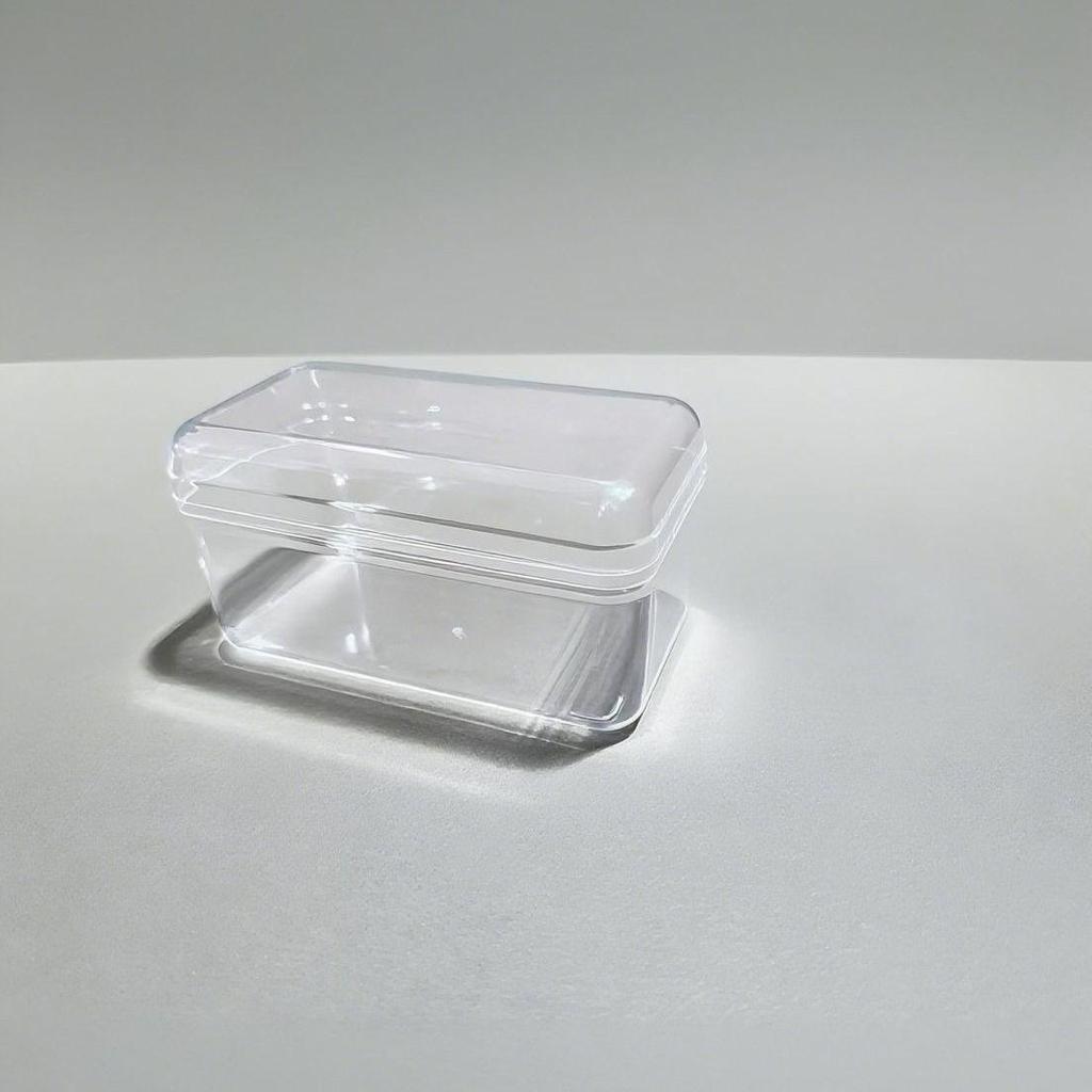 Transparent Square Acrylic Storage Box for Figures - Dustproof Food-grade Plastic, PS Wedding Candy Box with Lid