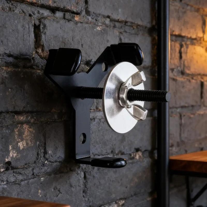 Rustproof Metal Materials Three Screw Installation Football Helmet Wall Hanger Modern Football Helmet Display Mount