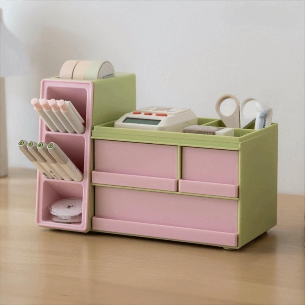 Desk Organizer Desk Stationery Storage Box with Drawer Sundry Storage Rack Dormitory