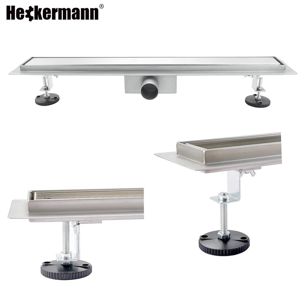 Heckermann Linear Floor Shower Drain 70cm Silver