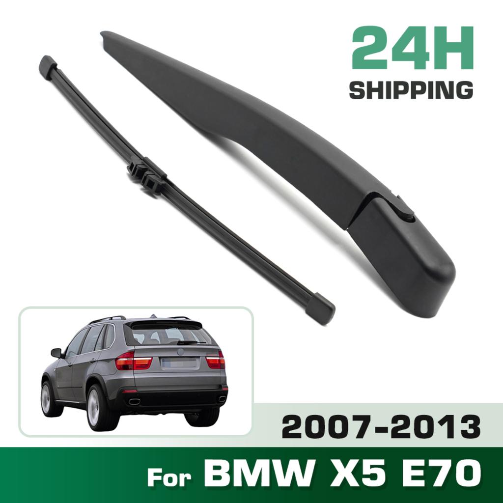 Wiper 15" Rear Wiper Blade & Arm Set Kit For BMW X5 E70 2007 - 2013 Windshield Windscreen Tailgate Window Rain Brush