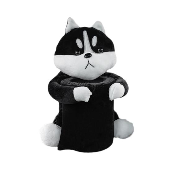 Cartoon Dog Car Trash Can with Storage Compartment Large-Capacity Multifunctional Creative Animal Tissue Box Decorative Organizer