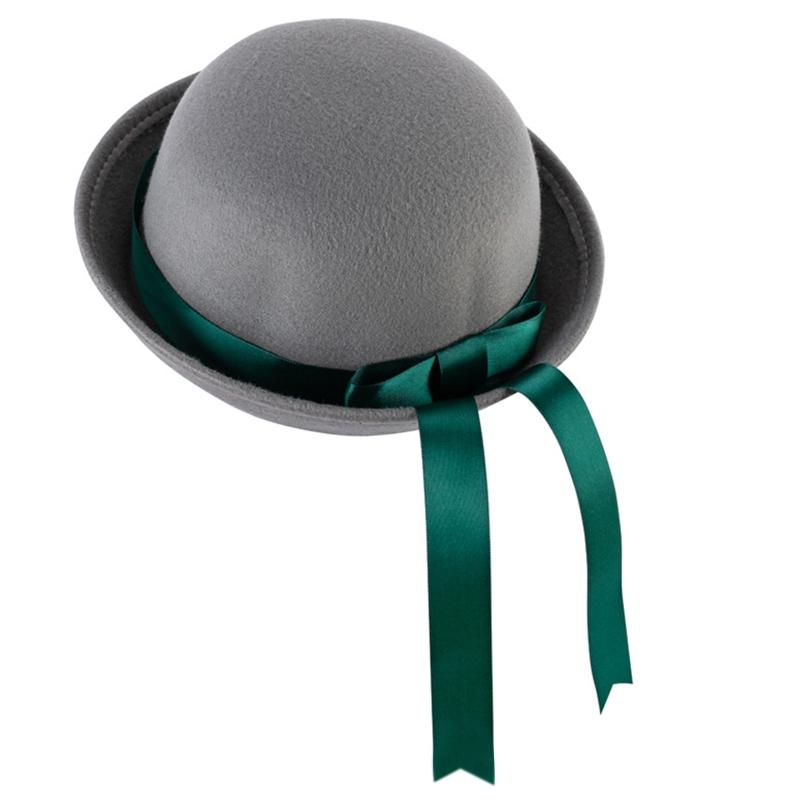 

Parent-Child Hat Trendy Vintage Ribbon Bow Bowler Hat Elegant Bucket All-match for Family Friend Gathering Childrens