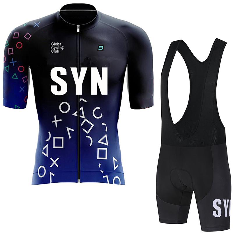 SYN Herren Radsportbekleidung Sommer Rennrad Trikot feuchtigkeitsableitend Radsport Set MTB Radsportbekleidung Radtrikot