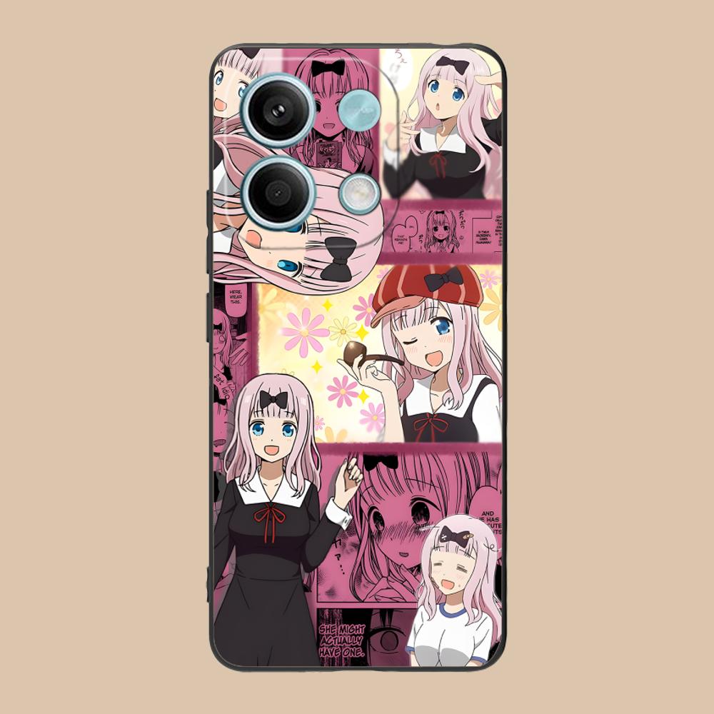 

Kaguya Sama Chika Fujiwara Phone Case for Xiaomi POCO M6 M5 M4 M3 X7 X6 X5 X4 X3 F6 F5 F4 Pro GT 5G Black Luxury Cover Pretty POCO F4