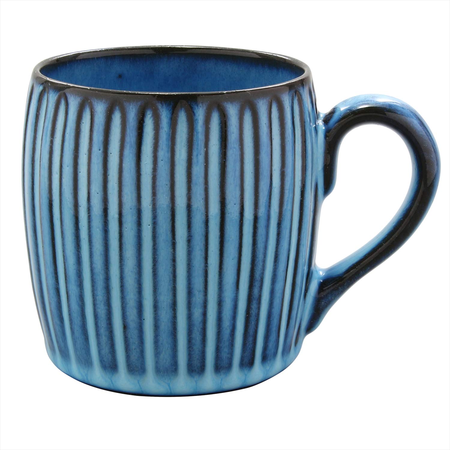 

HAMATO Hasami ware Rizaemon kiln BLUE carving mug 320ml