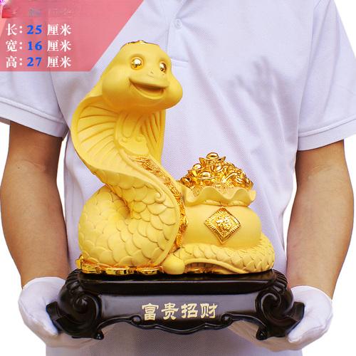 Moderne minimalistische Harz Glück Tierkreis Schlange Dekorationen Geburtstagsgeschenke Maskottchen goldene Schlange Dekorationen Künstliches Tier
