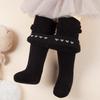 Autumn Winter Baby Girl Cotton Tights Plus Velvet Thickening Children Kids Pantyhose Newborn Toddler Leg Warmers Tights