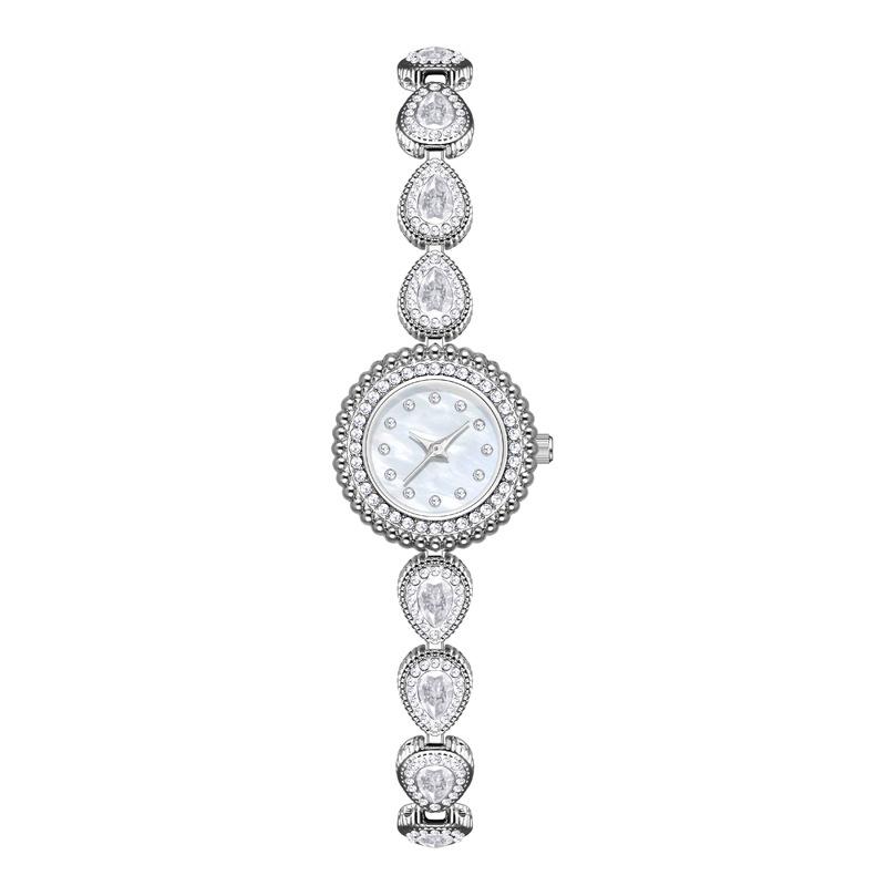 Water Drop Rhinestone Bracelet Watches for Women Vintage Quartz Watch
