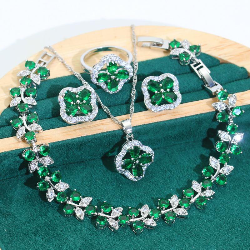 

Популярные ювелирные изделия в Европе и цирконовые браслеты серьги кольца бриллианты леди 9 yards