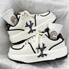 Men's 2025 Niche Summer Breathable Anti-Odor White Thick-Soled Height-Increasing Casual Sneakers
