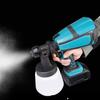 850W 21V Cordless Spray Gun High Power Home Electric Paint Sprayer 1.8/2.5mm Nozzle 1000ml Easy Spraying Paint Gun Power Tools 1000ML