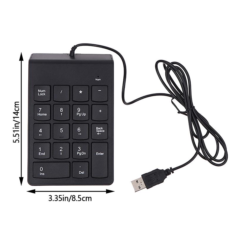 1Pc Universale Tastierino Numerico Usb Wire Mini Tastiera Numerica Per Laptop Desktop Pc Computer Tastiera Numerica 18 Tasti Tastiera