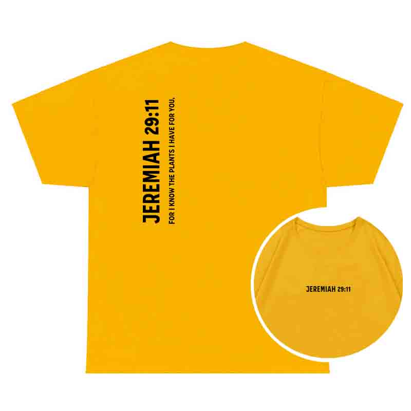 100 Cotton Jeremiah Bible Verse Tee Unisex Inspirational Religious Gift TShirt Scripture Jesus Faith Based Apparel