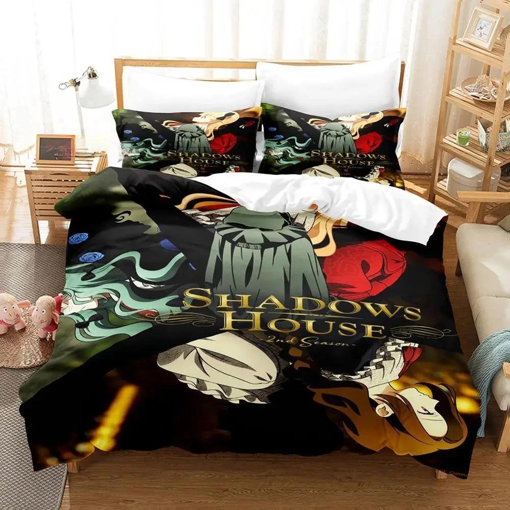 Fashion Anime SHADOWS HOUSE Bedding Set Single Twin Full Queen King Size Bed Set Adult Kid Bedroom Duvet Cover Set Home Textiles