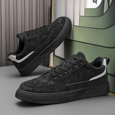 Men's Shoes Spring New Breathable Board Shoes Men's Trend Versatile Casual Leather Shoes Thick-soled Wear-resistant Trendy Shoes