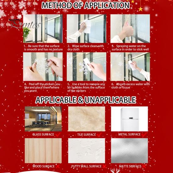 Static Glass Window Cling Chinese New Year Sticker, 2027 Goat Clings, Decorative Decal Reusable Lunar Xmas Decor for Home Shop Decoration Flame Sheep