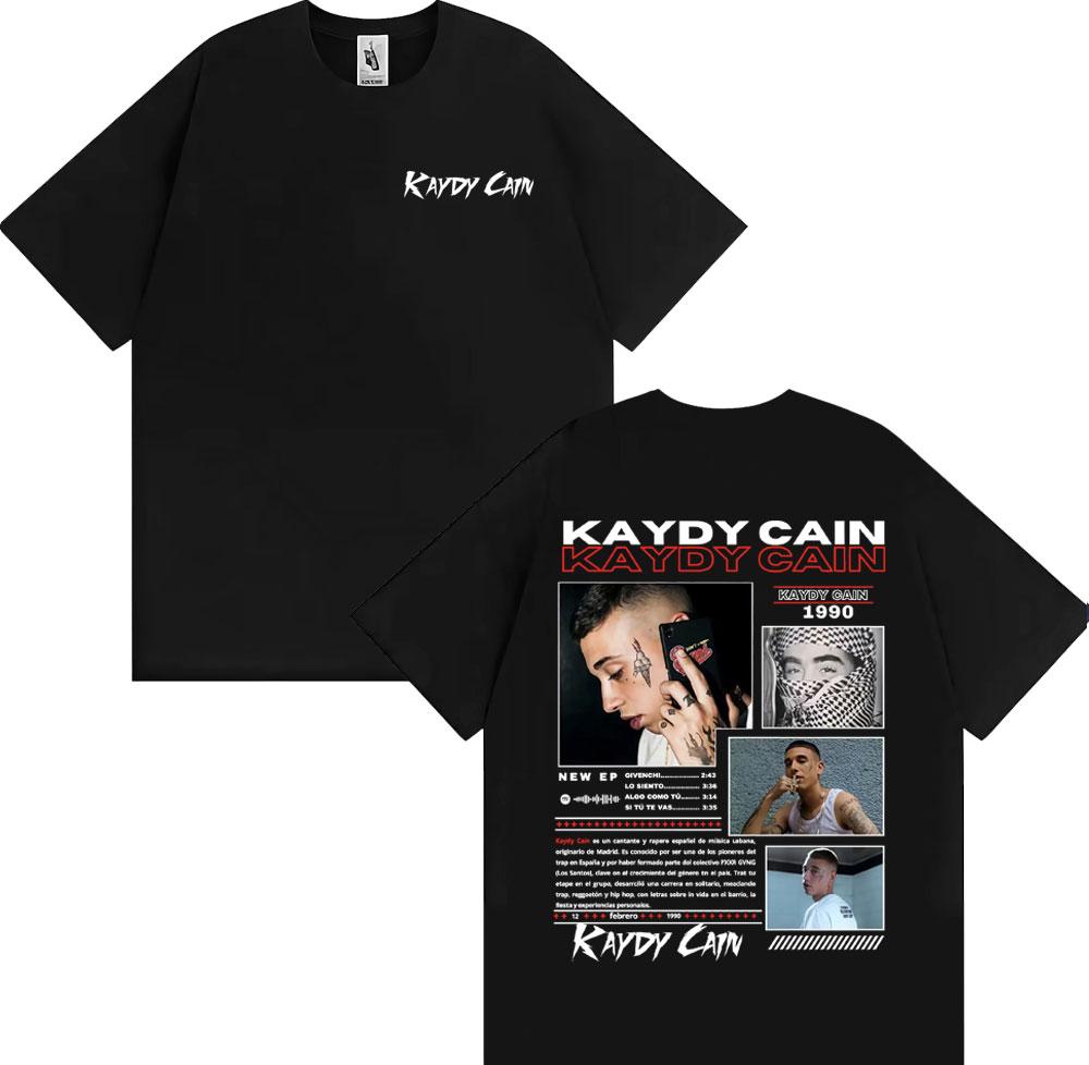 Rapper Kaydy Cain Album 2026 Graphic T Shirts Unisex Women Fashion Hip Hop Retro Tshirt Cotton Casual Oversized T Shirt Streetwear