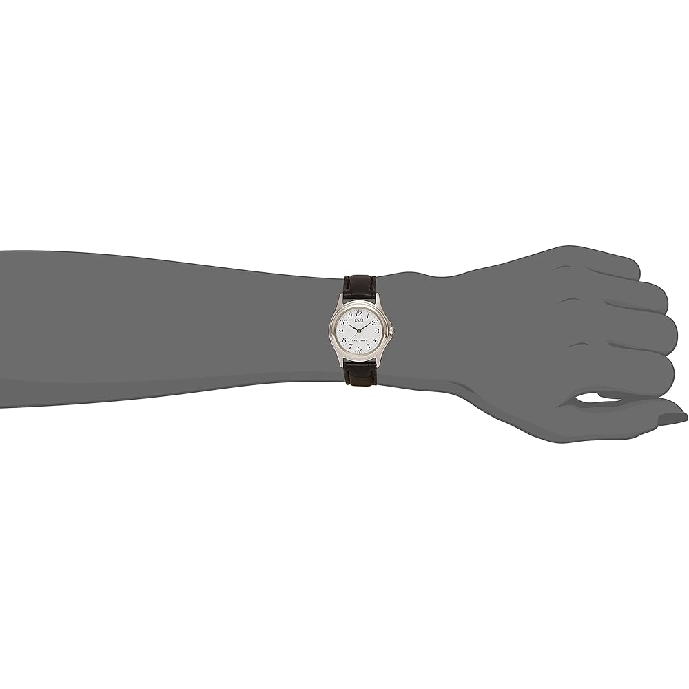 Citizen Q&Q Analog Watch Stainless Steel Waterproof Leather Strap W379-304 Women's White