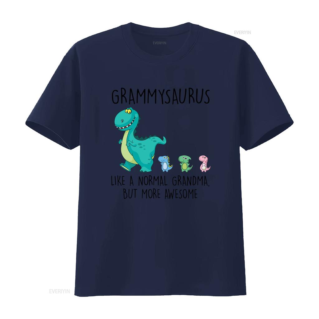 Grammysaurus Like A Normal Grandma But More Awesome T Shirt Mothers Day GifT Vintage Washed Graphic Fashion Stylish Stretched