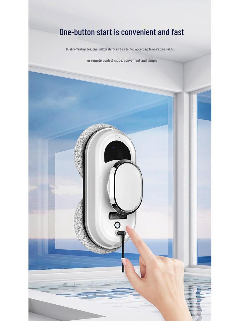 High-Altitude Automatic Window Cleaning Robot with Long-Lasting Suction and Anti-Fall Features