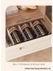 Men's Belt Display Rack: Acrylic Wardrobe Organizer with Transparent Compartments