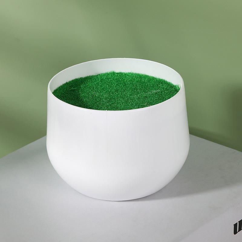 Simulation Ceramic Oval And Square Plastic Flower Pots For Small Foliage And Desktop Decor