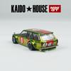 Kaido House + MINIGT Datsun KAIDO 510 Kombi OG Flo Gelb KHMG Leichtmetallfelgen Modell 164