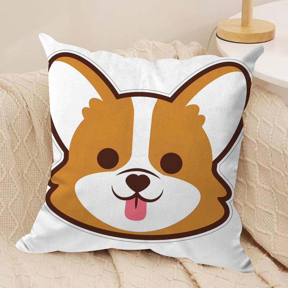 Cartoon Animal Child Kids Cushion Cover Silky Short Plush Invisible Zipper Dustproof Sofa Pillow Case For Home Decor