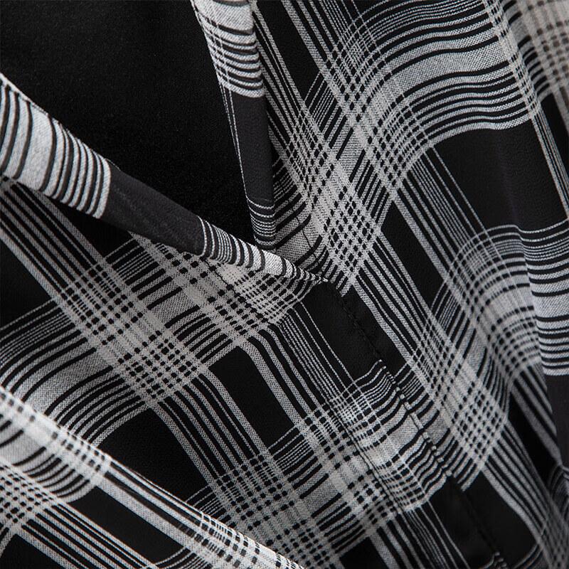 Women's Casual Plaid Short-Sleeve Lapel Shirt