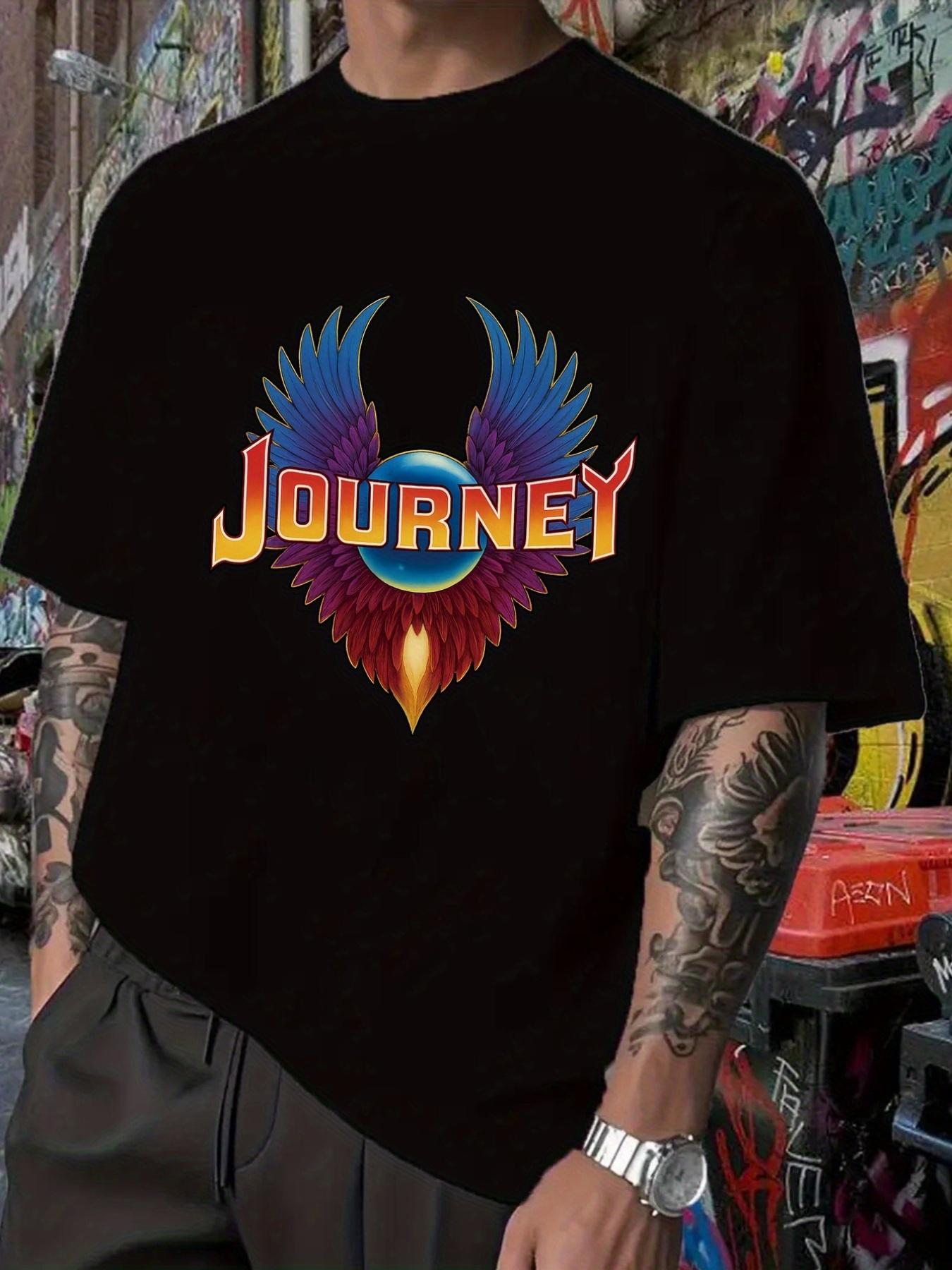 Journey Graphic T-shirt - Hip Hop Band Print S