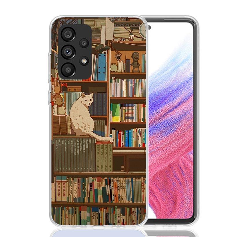 Read Books illustration Reading Phone Case for Samsung Galaxy A17 A16 A15 A14 A13 A57 A56 A55 A54 A53 A37 A36 A35 A34 A33 A26 A2