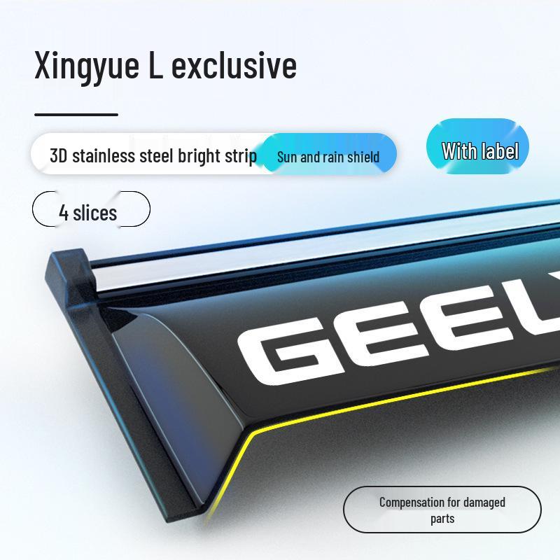 Geely Xingyue L Car Window Rain Shields - Rain Guards & Accessories