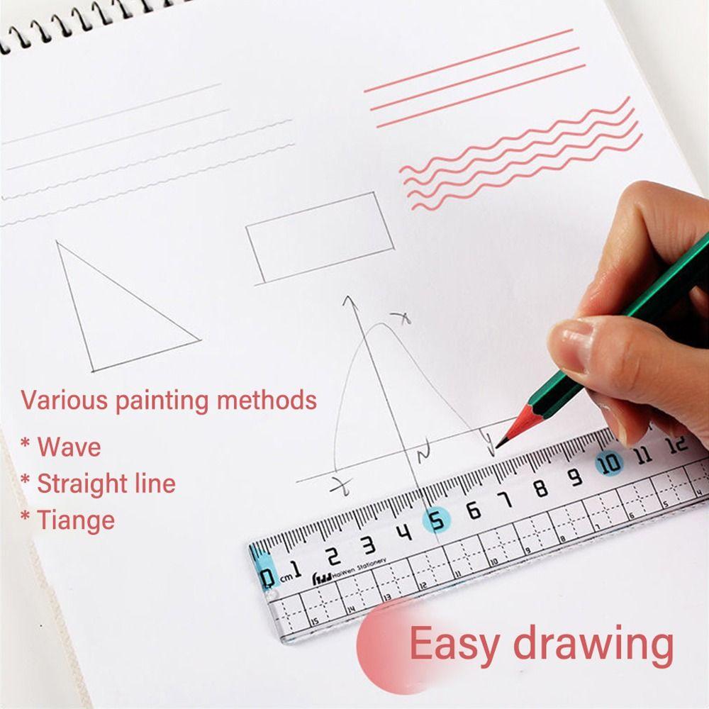 Preventing Myopia Ruler Transparent Straight Rulers Creative Scale Ruler  School Office