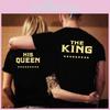Luxurious Couple T-shirt The King And His Queen Matching Love Shirt For Every Occasion