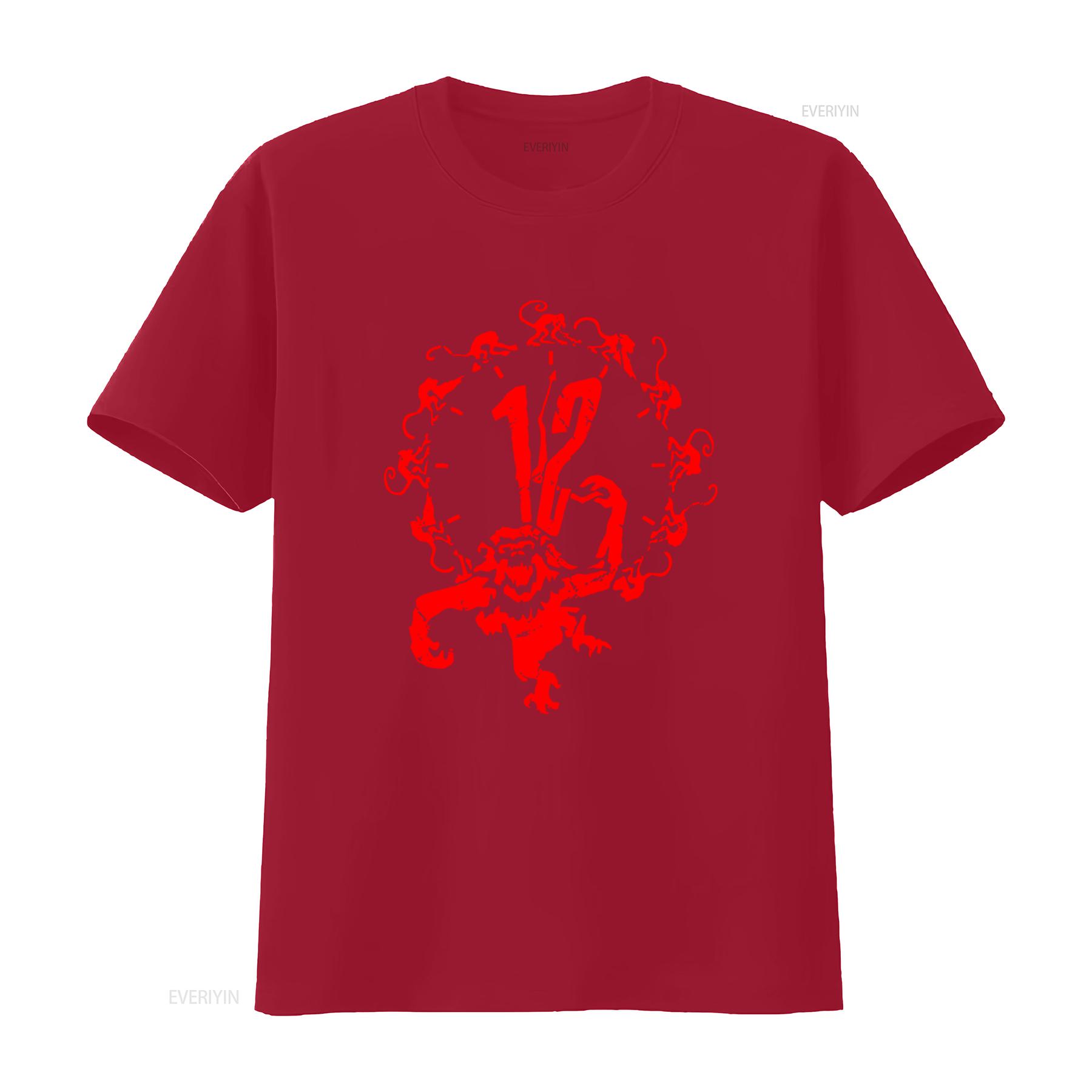 

12 Monkeys Cult Movie T Shirt Red Monkey Design All Sizes NEW vintage Washed designer clothes Stylish Stretched graphic Unisex S