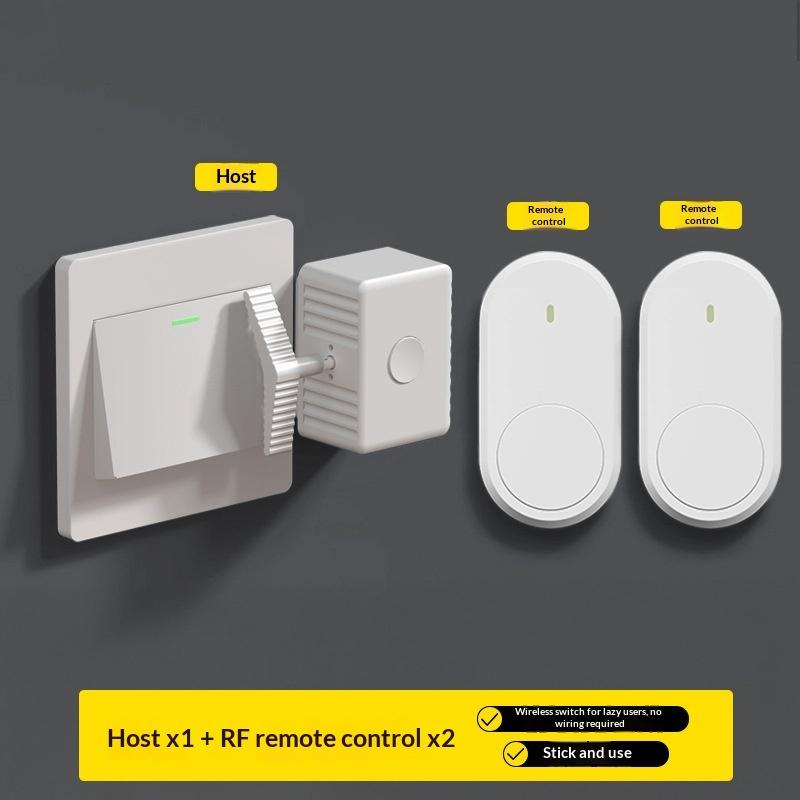 1 stuks Intelligente Type-C Oplaadbare Luie Afstandsbediening Schakelaar Draadloze Bediening Lichtschakelaar Uit Schakelaar Tool Automatische Knop Duwer