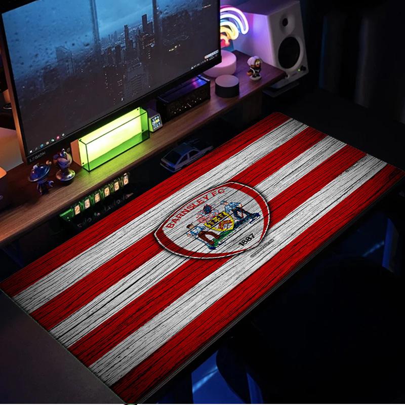 Barnsley Crest Design Mouse Pad, Rubber Base, Mouse Pad for Gamers and Office Use, Gaming Desk , Easy To Clean Mat Christmas fan gifts