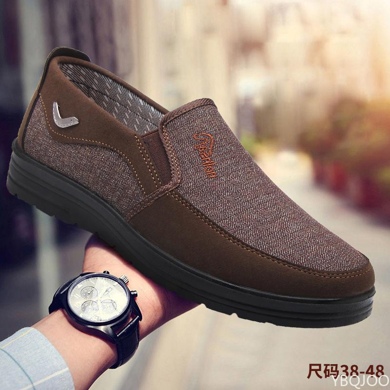 New Men's Casual Shoes Large Size Versatile Comfort Shoe Non Slip Light Flats Middle Elderly Walking Male Shoes  Homme De