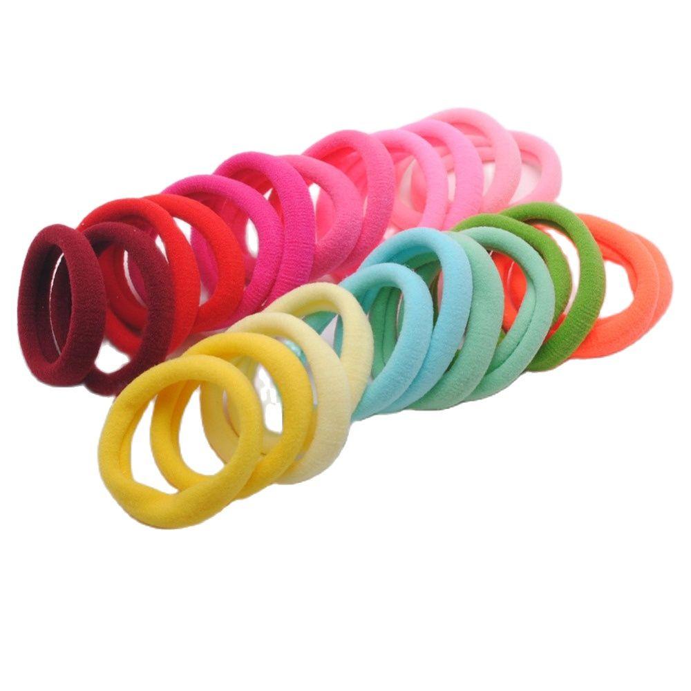 24pcs Hair Scrunchies Girls Headbands Hair Holders Girls Tie Gum Rubber Bands Girls Hair Elastics Accessories Girl Headwear