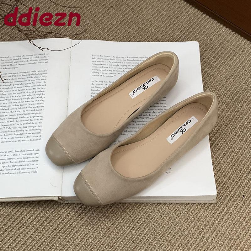 Fashion Fashion Shallow Women Flats With Shoes Round Toe Casual Female With Height Increasing Footwear Ladies Slip On Shoes