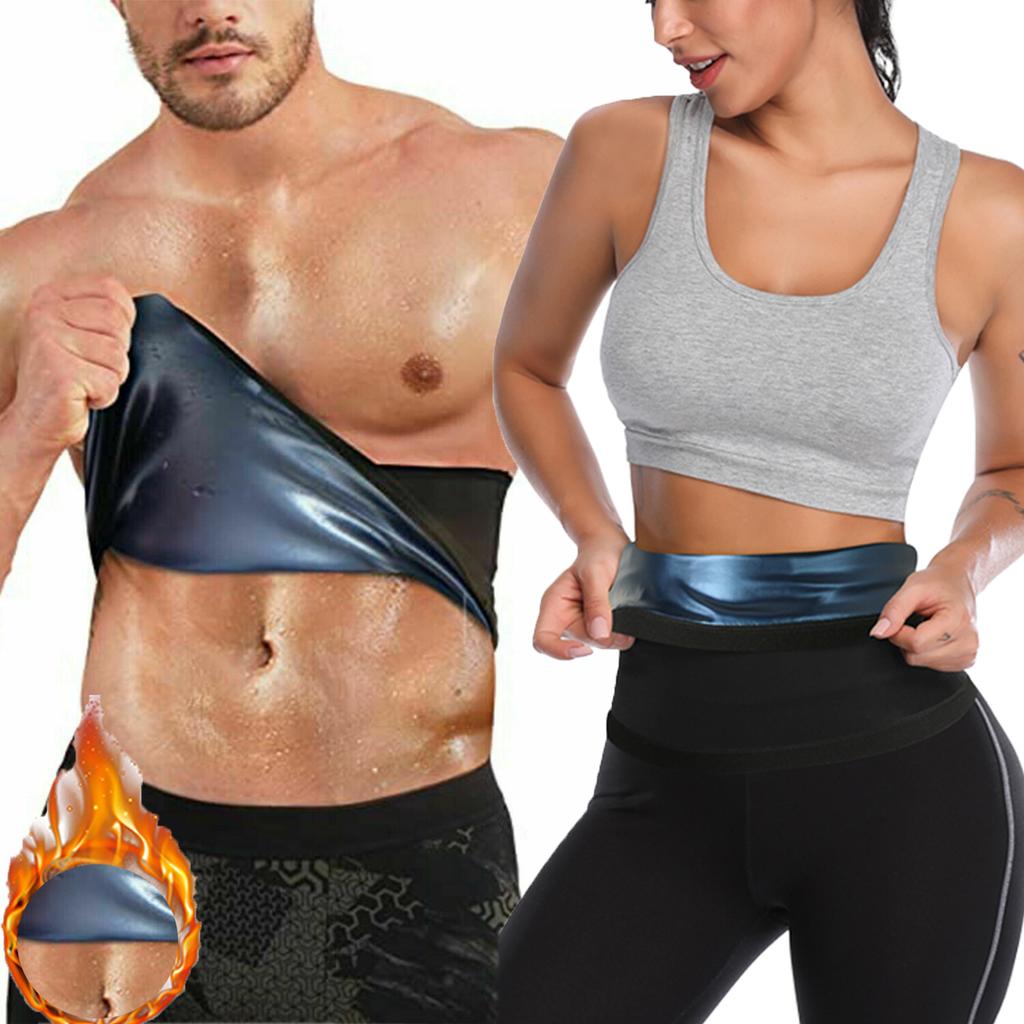 Women Men Waist Trainer Band Tummy Control Sweat Waist Band Slimming Lower Belly Belt Sports Body Shaper Sauna Wrap