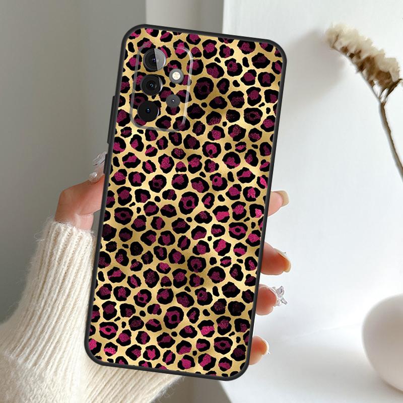 Luxury Leopard Case For Samsung Galaxy A16 A26 A36 A56 A55 A35 A15 A54 A34 A14 A52 A32 A12 A13 A33 A53 A17