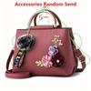 Chic 3D Flower Decor Tote Bag, Stylish Leather Single Crossbody Bags for Women's Handbag Shoulder Bag, Small Top Handle Purse