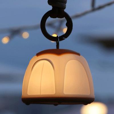 Veilleuse Design Tente Lampe Portable en Silicone Petite Légère Lumière de Sac à Main Rechargeable USB C Camping